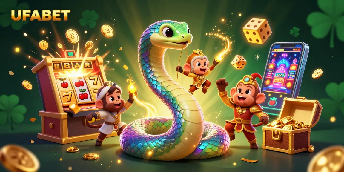 Experience the excitement of UFABET with vibrant slot machine jackpots and colorful game elements.