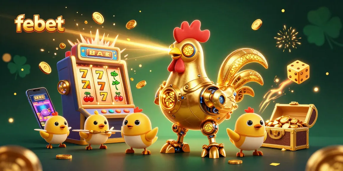 Experience the thrill of febet gaming with vibrant casino imagery featuring action-packed game elements.