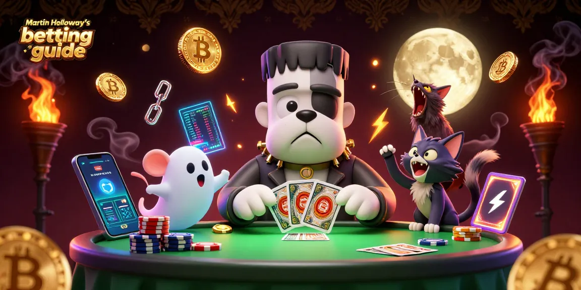 Engage with Martin Holloway's betting guide through 3D animated characters and rich casino-themed visuals.